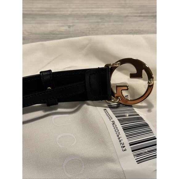 GUCCI Blondie Interlocking G leather belt Black Gold 95 / 38 main image 5